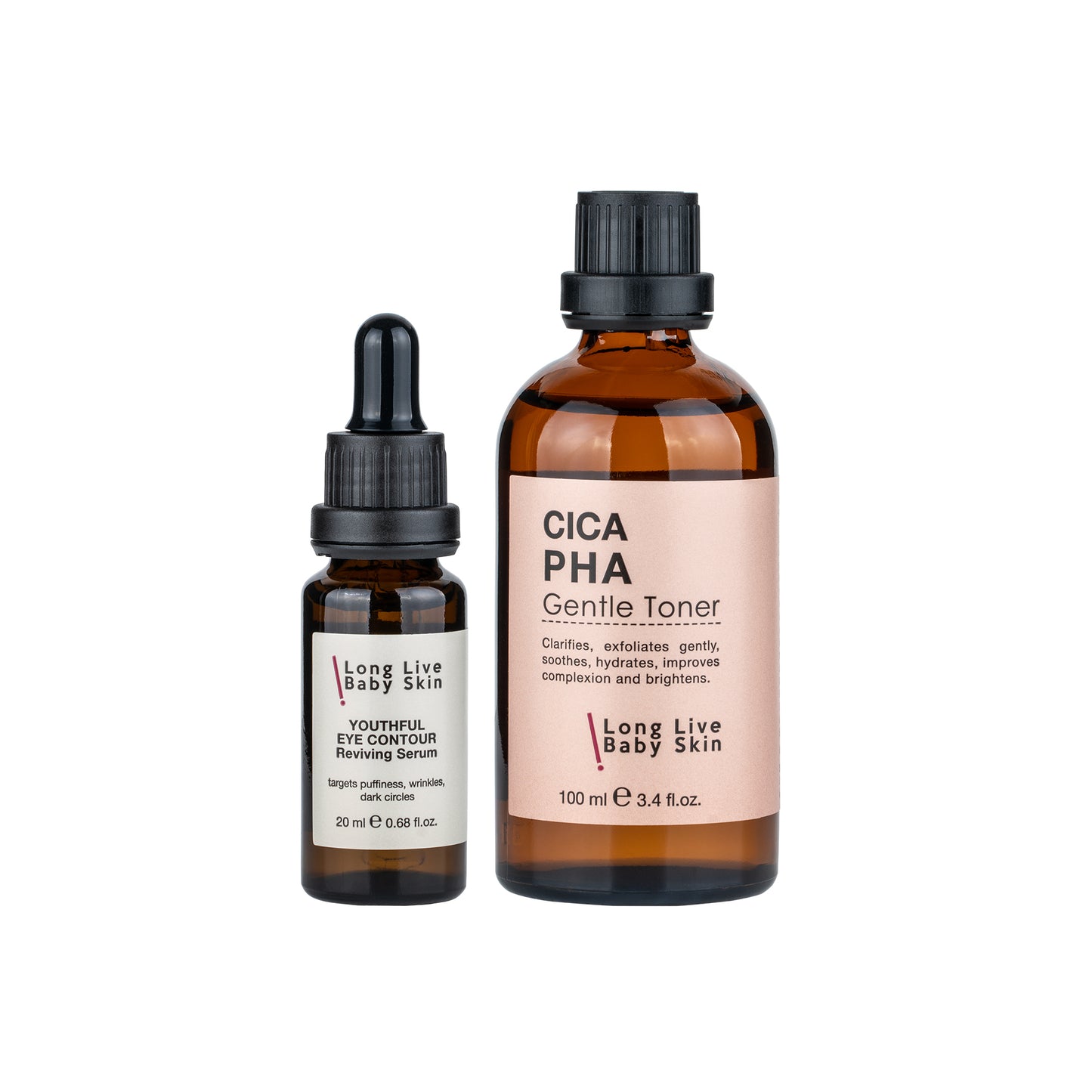 CICA PHA Gentle Toner+Youthful Eye Contour Reviving Serum